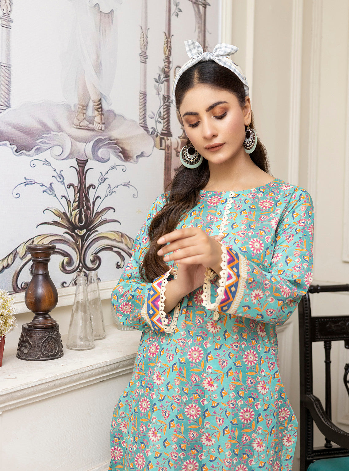 D#01 Keysha Durefishan Digital Printed Stitch 2Pc 823 D#01 Keysha Durefishan Digital Printed Stitch 2Pc 823
