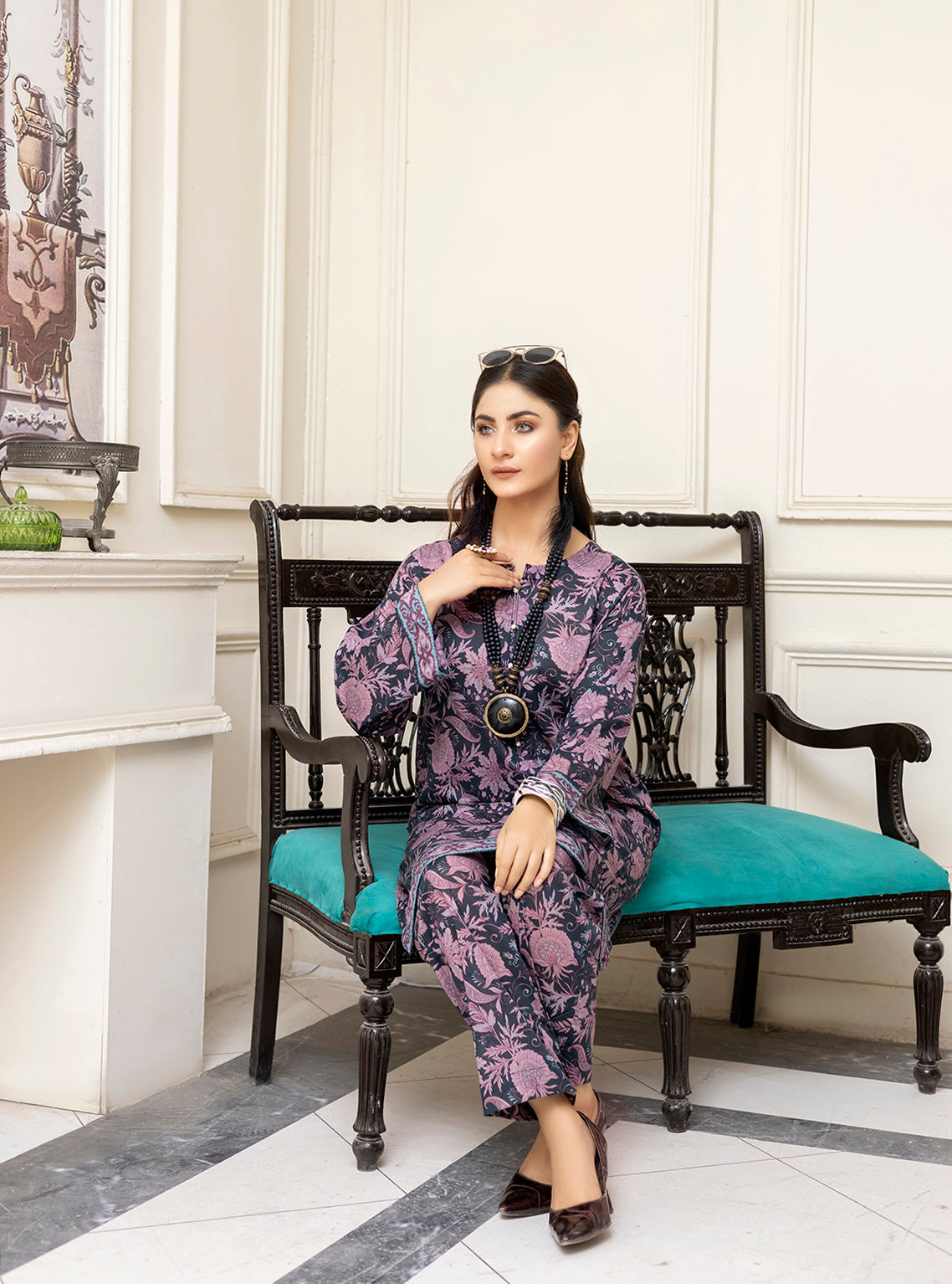 D#02 Keysha Durefishan Digital Printed Stitch 2Pc 823 D#02 Keysha Durefishan Digital Printed Stitch 2Pc 823