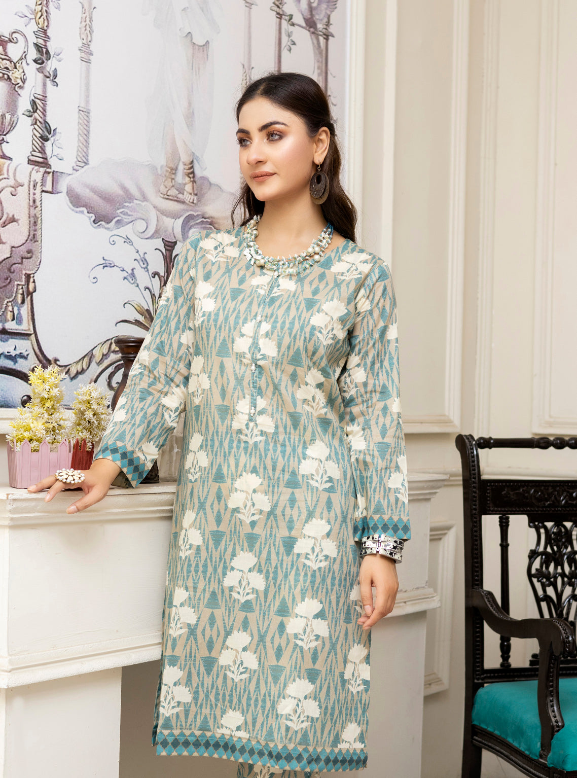 D#03 Keysha Durefishan Digital Printed Stitch 2Pc 823 D#03 Keysha Durefishan Digital Printed Stitch 2Pc 823