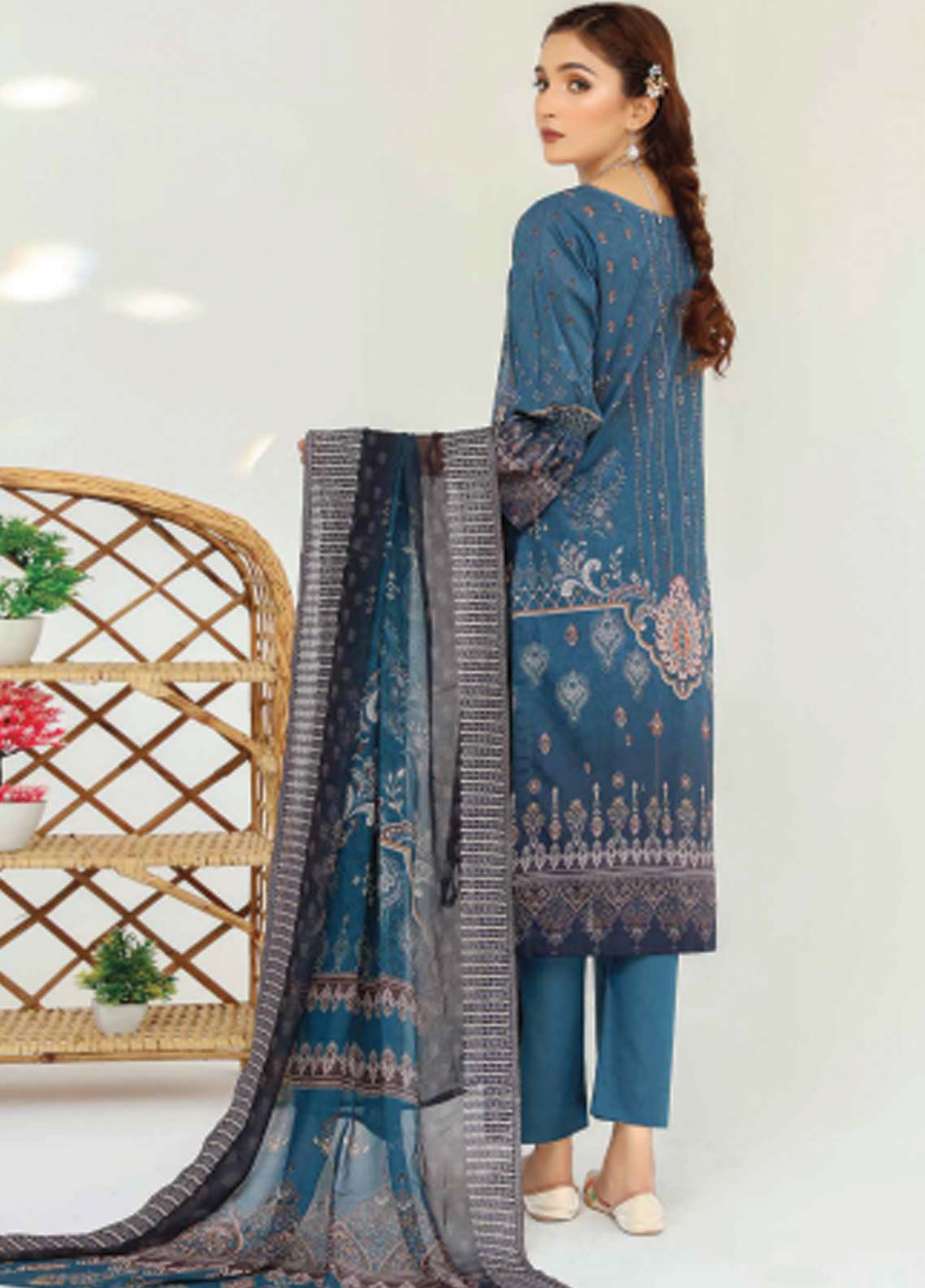 D#10 Abisha Digital Emb Lawn Collection 623 V-50 D#10 Abisha Digital Emb Lawn Collection 623 V-50