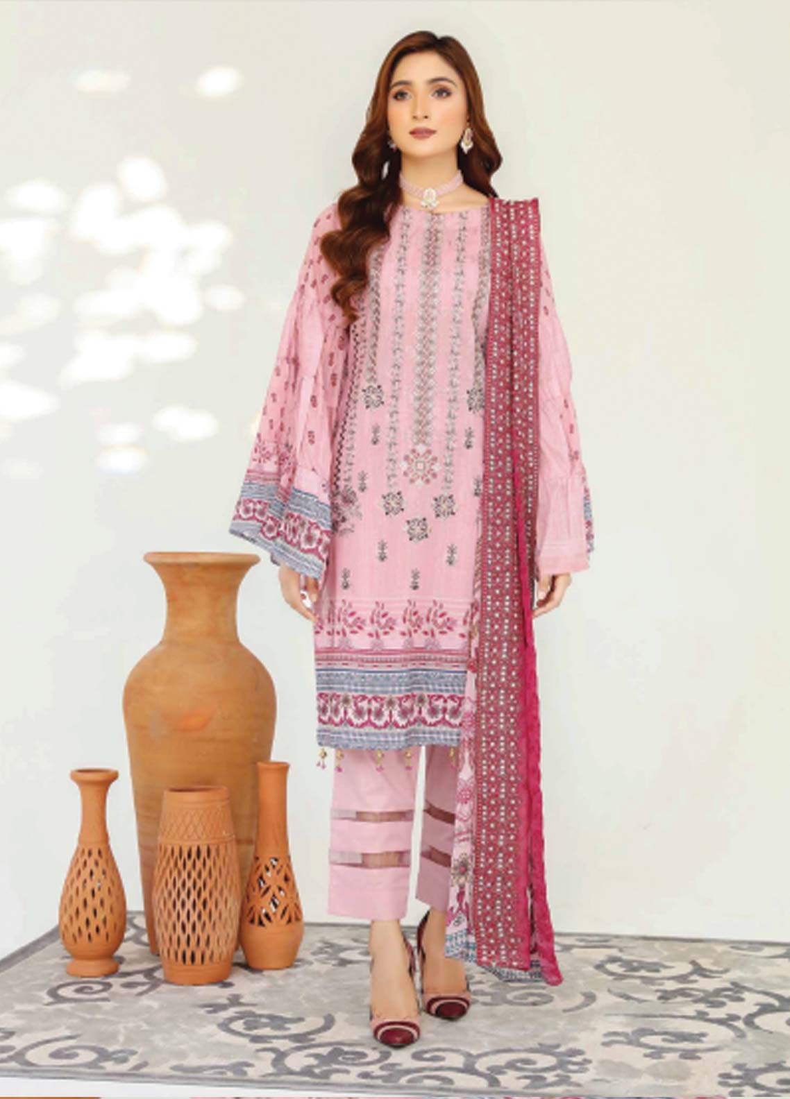 D#01 Abisha Digital Emb Lawn Collection 623 V-50 D#01 Abisha Digital Emb Lawn Collection 623 V-50