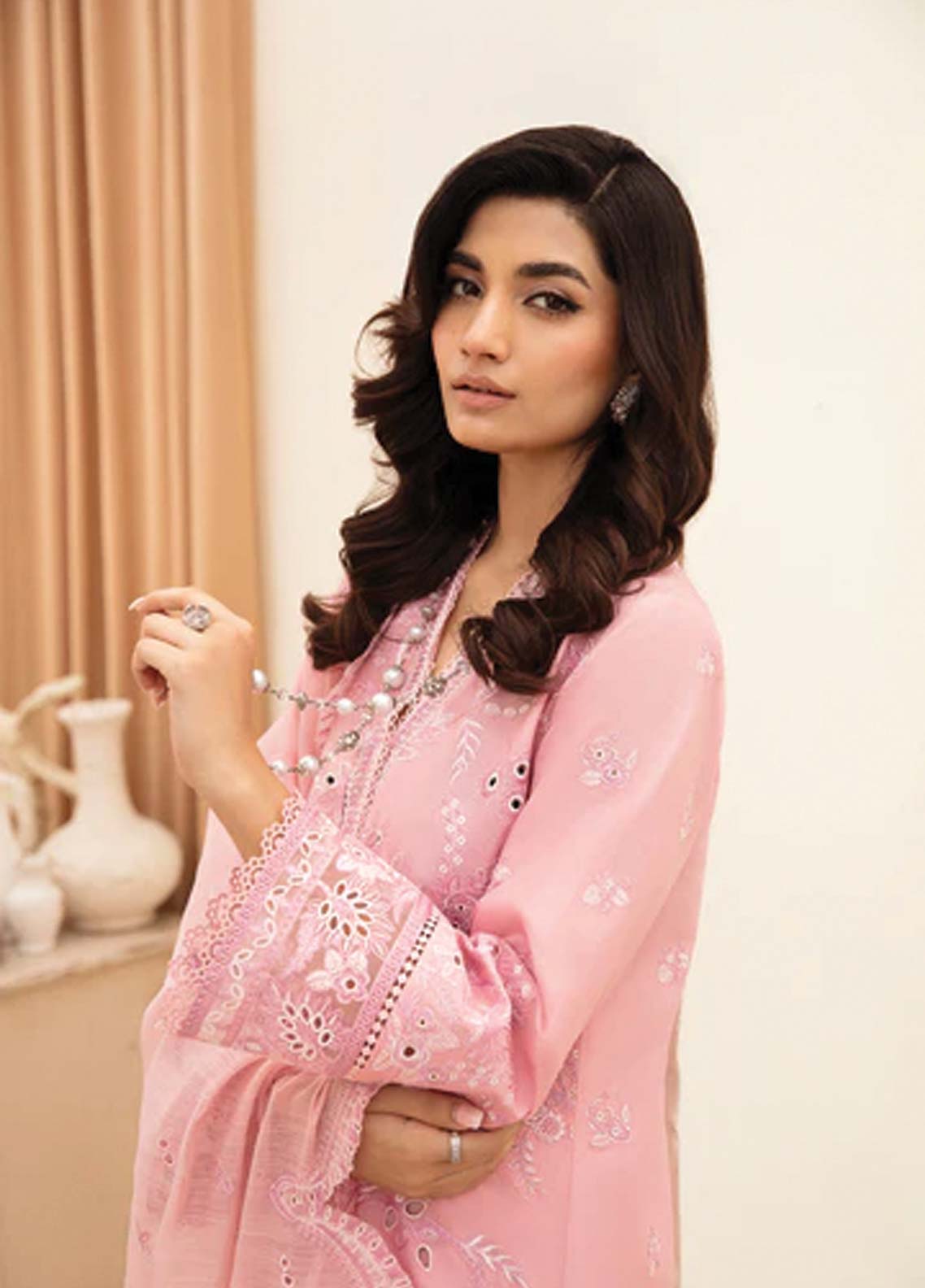 Afrozeh Embroidered Lawn Unstitched 3 Piece Suit - 02 Afrozeh Embroidered Lawn Unstitched 3 Piece Suit - 02