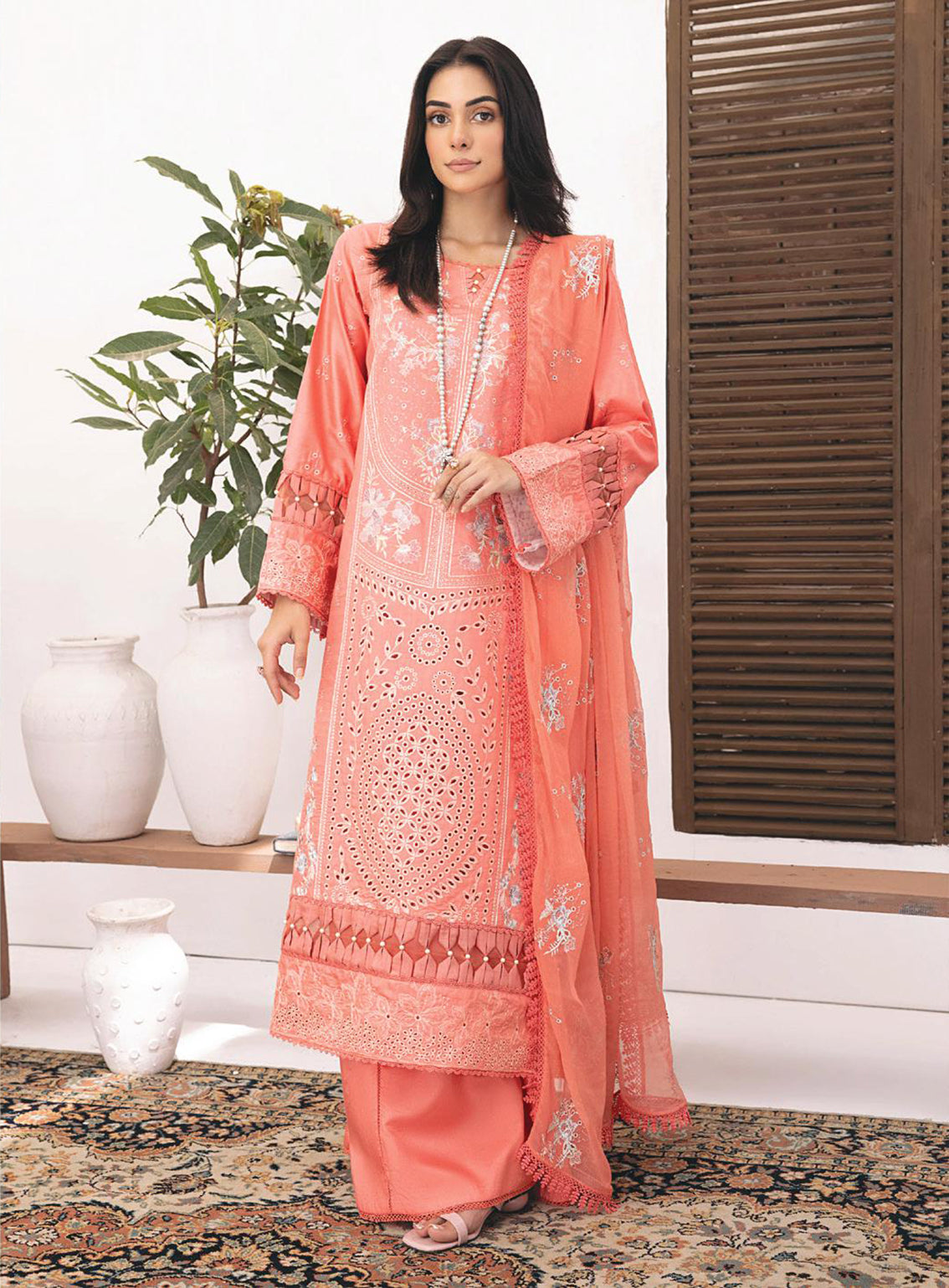 Kastoori By Awwal Embroidered Viscose Unstitched 3 Piece Suit - 06 Kastoori By Awwal Embroidered Viscose Unstitched 3 Piece Suit - 06