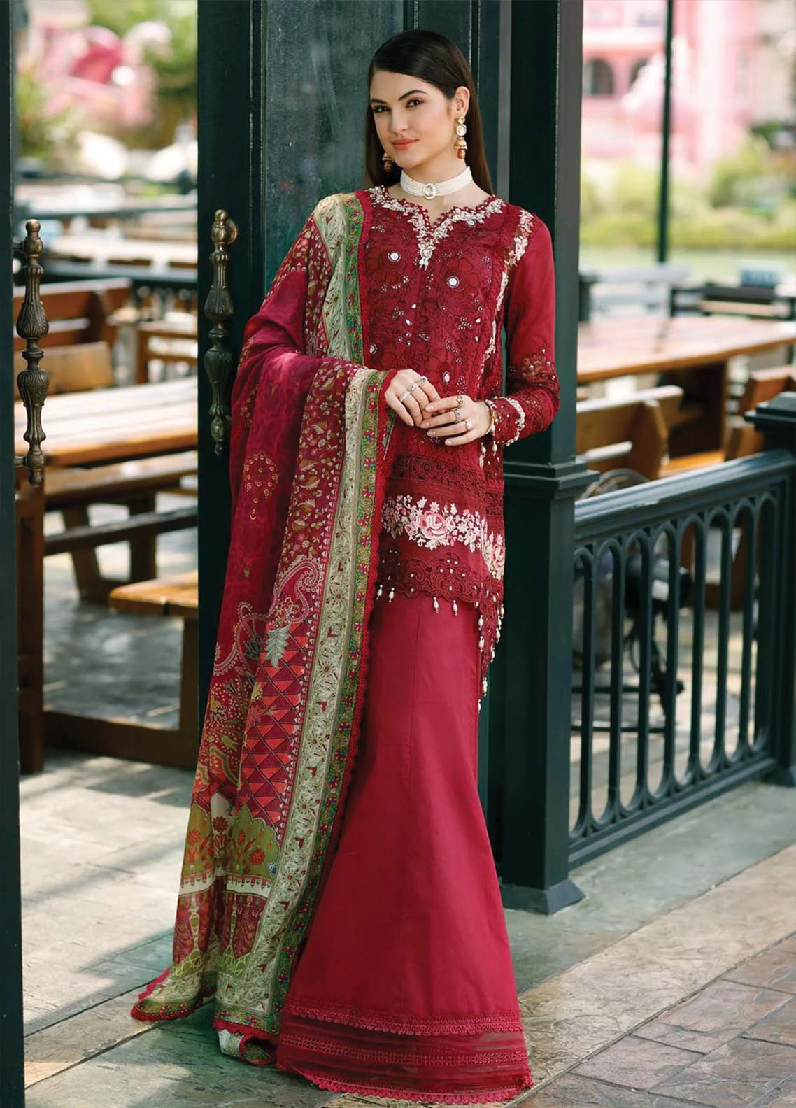 D#12 Noor By Saadia Asad Eid Handwork Schiffli Laserkari Collection 623 D#12 Noor By Saadia Asad Eid Handwork Schiffli Laserkari Collection 623