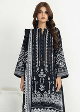 D#003 LSM Lakhany Monochrome Black & White Lawn Collection 623