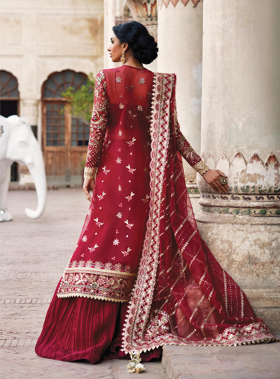 Afrozeh Embroidered Organza Unstitched 3 Piece Suit - 05 Afrozeh Embroidered Organza Unstitched 3 Piece Suit - 05