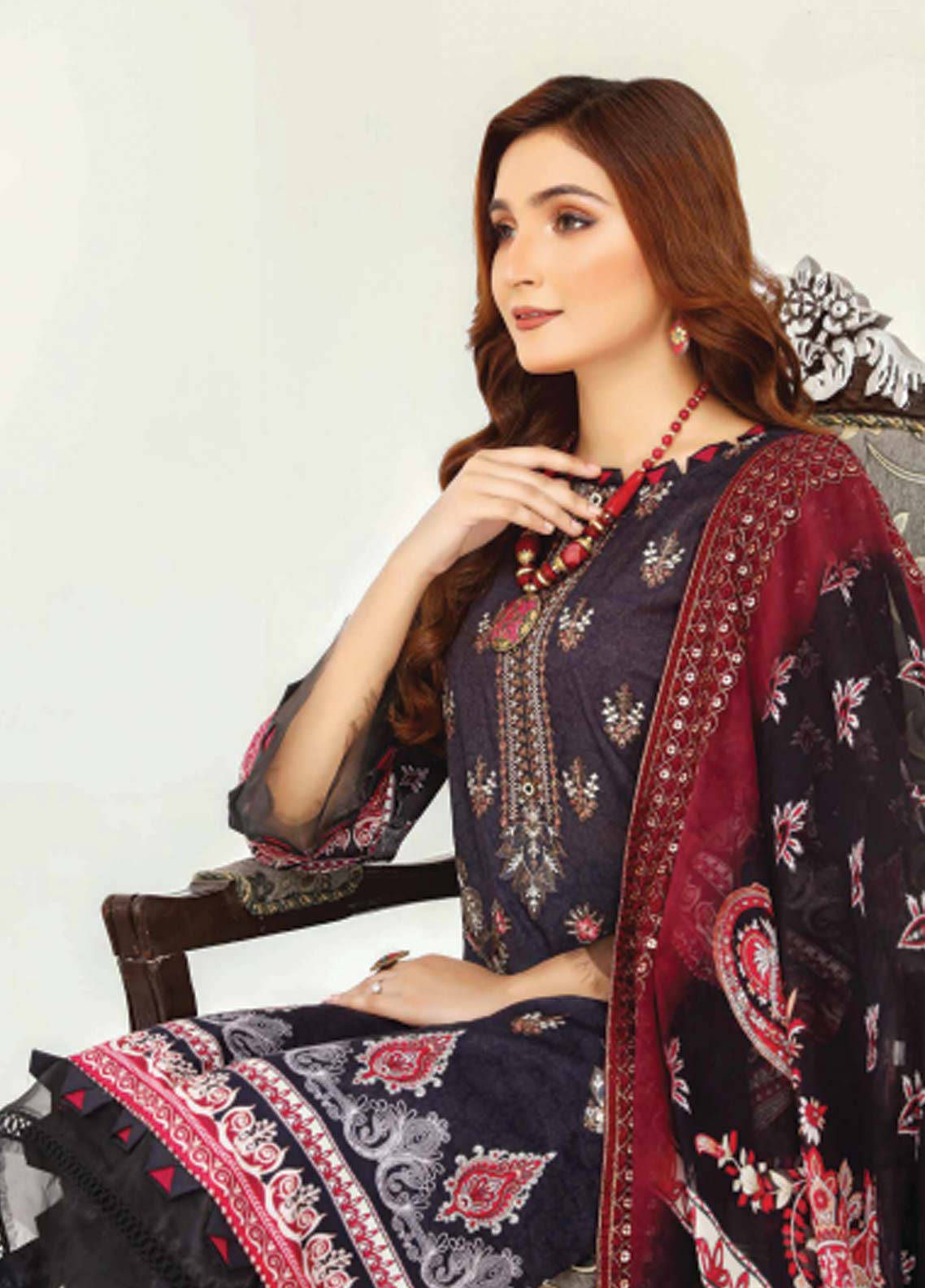 D#06 Abisha Digital Emb Lawn Collection 623 V-50 D#06 Abisha Digital Emb Lawn Collection 623 V-50