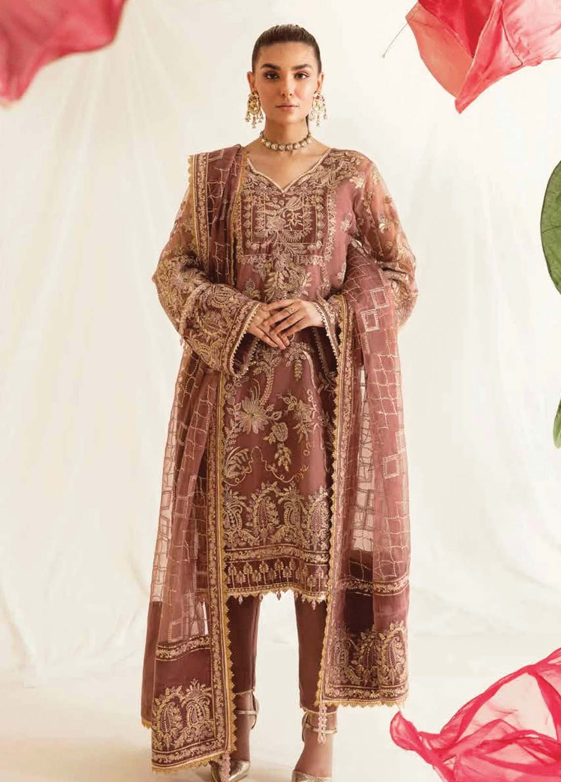 Ayzel By Afrozeh Embroidered Chiffon Unstitched 3 Piece Suit - 04 Ayzel By Afrozeh Embroidered Chiffon Unstitched 3 Piece Suit - 04