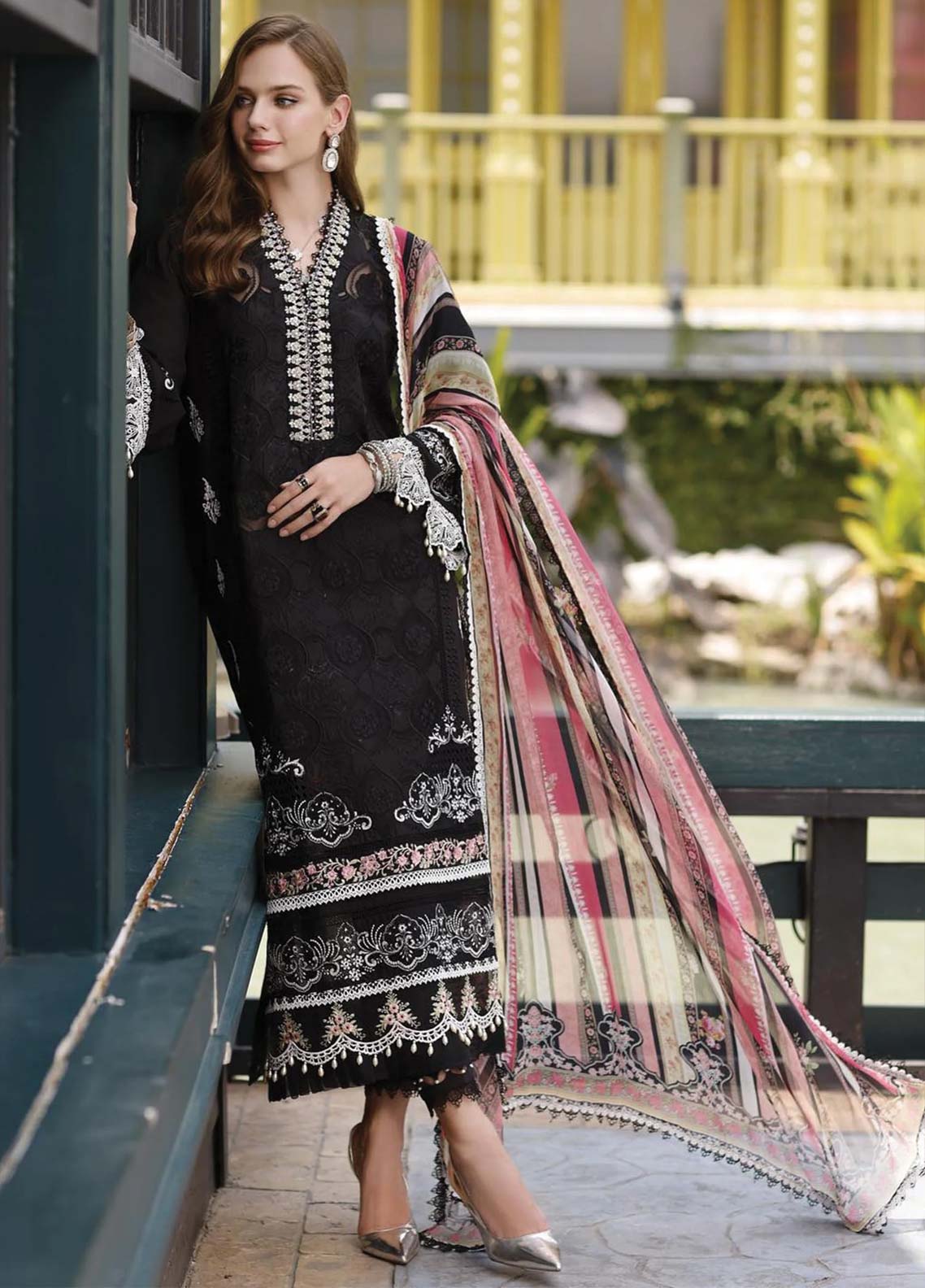 D#06 Noor By Saadia Asad Eid Handwork Schiffli Laserkari Collection 623 D#06 Noor By Saadia Asad Eid Handwork Schiffli Laserkari Collection 623