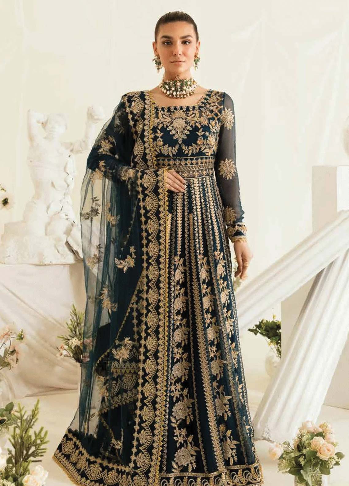 Ayzel By Afrozeh Embroidered Chiffon Unstitched 3 Piece Suit - 09 Ayzel By Afrozeh Embroidered Chiffon Unstitched 3 Piece Suit - 09