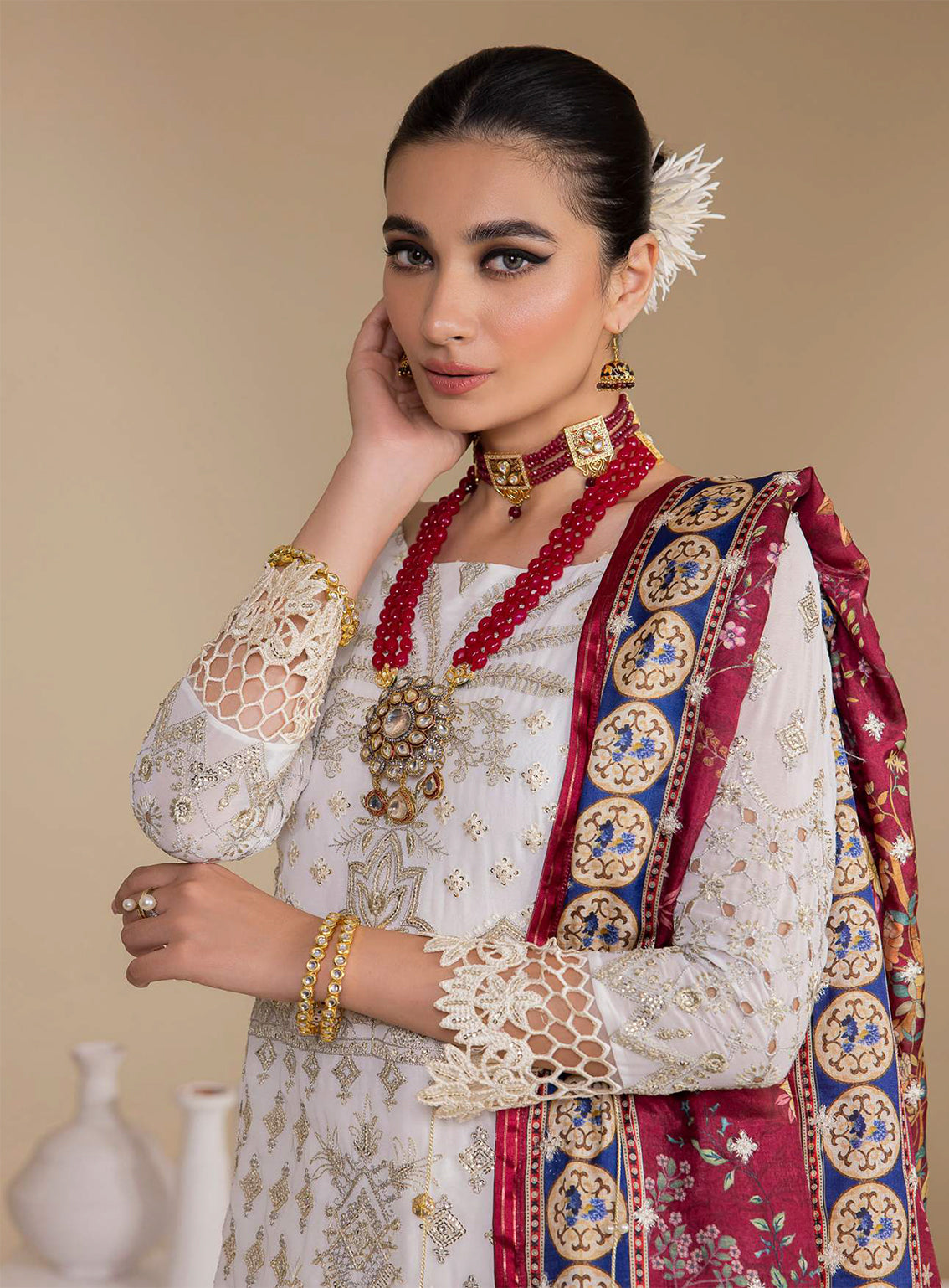 Iznik Embroidered Chiffon Unstitched 3 Piece Suit - 24 Iznik Embroidered Chiffon Unstitched 3 Piece Suit - 24