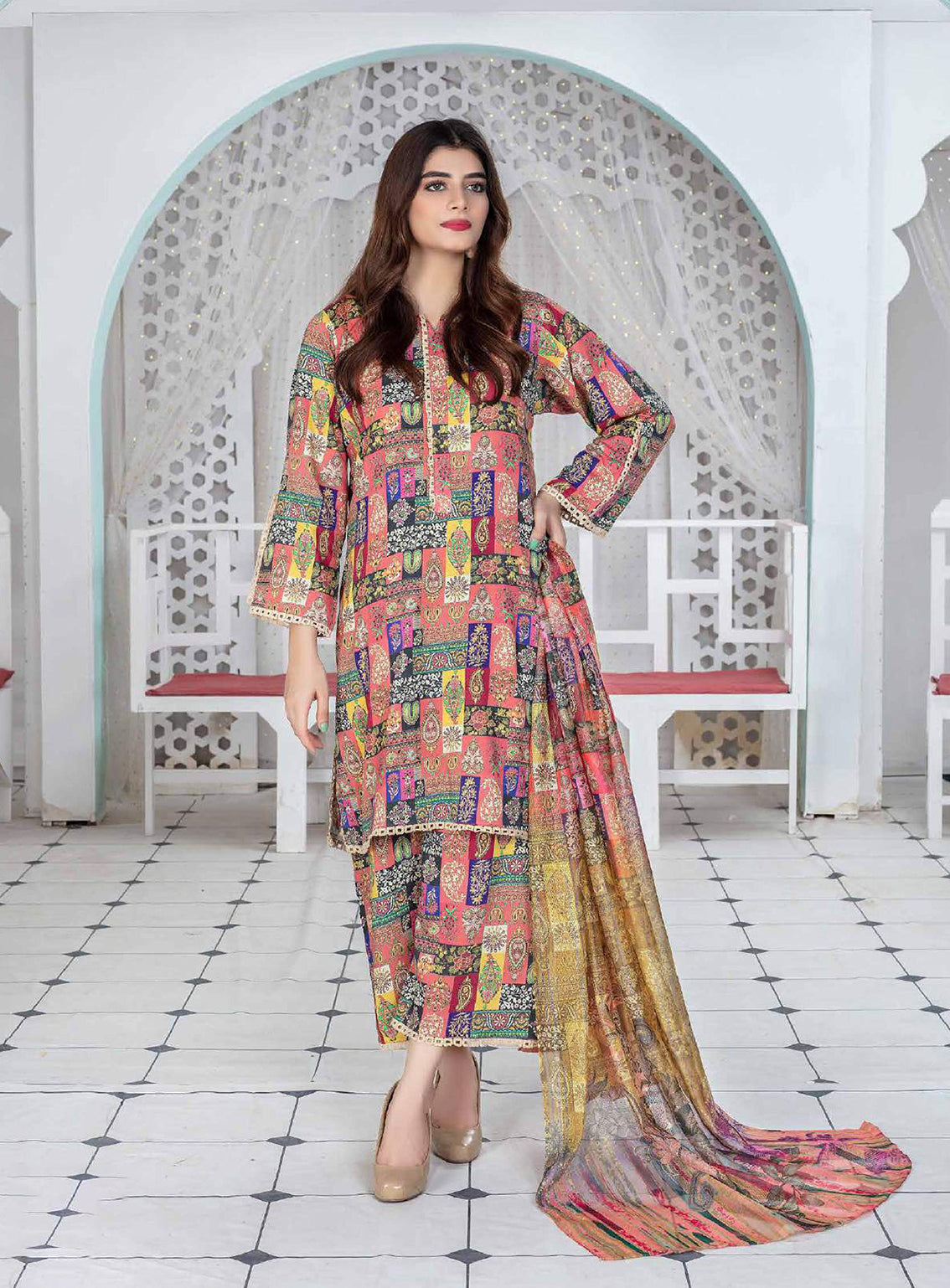 D#11 Feroza Digtal Printed Winter Collection 923 D#11 Feroza Digtal Printed Winter Collection 923