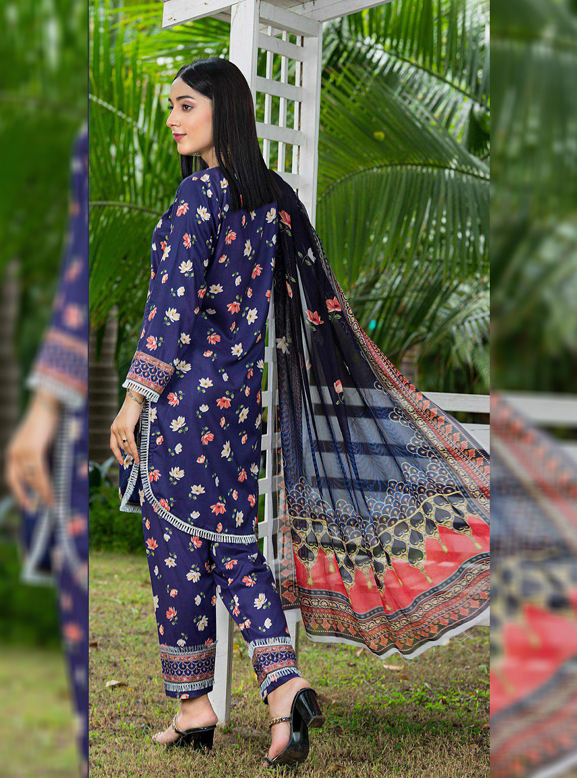 Aangan By Qalamkar Embroidered Linen Unstitched 3 Piece Suit - 02 Aangan By Qalamkar Embroidered Linen Unstitched 3 Piece Suit - 02