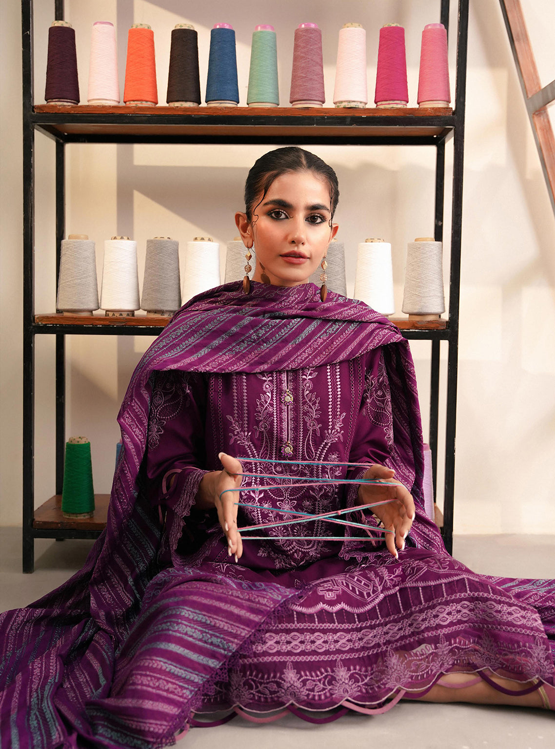 Miraal By Aabyaan Embroidered Linen Unstitched 3 Piece Suit - 05 Miraal By Aabyaan Embroidered Linen Unstitched 3 Piece Suit - 05