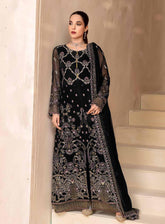 Elnaz By Flossie Embroidered Chiffon Unstitched 3 Piece Suit - 102