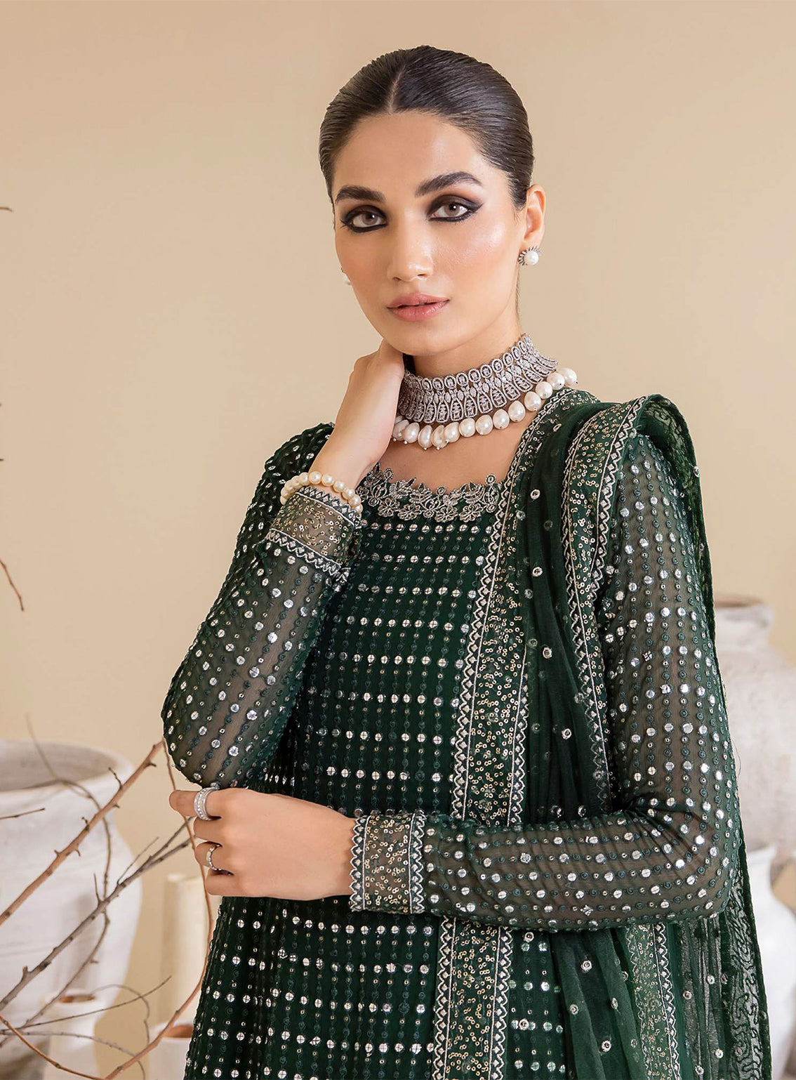 Iznik Embroidered Chiffon Unstitched 3 Piece Suit - 26 Iznik Embroidered Chiffon Unstitched 3 Piece Suit - 26
