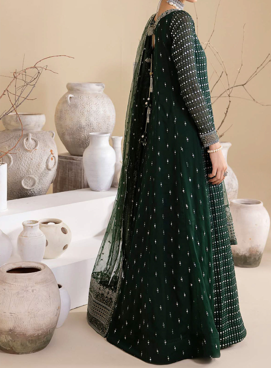 Iznik Embroidered Chiffon Unstitched 3 Piece Suit - 26 Iznik Embroidered Chiffon Unstitched 3 Piece Suit - 26