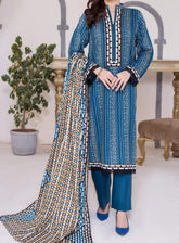 Daman By VS Textile Printed Cambric Unstitched 3 Piece Suit - 2523A