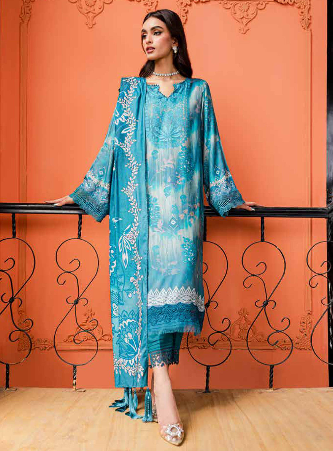Signature Prints By Nureh Printed Marina Unstitched 3 Piece Suit - 81 Signature Prints By Nureh Printed Marina Unstitched 3 Piece Suit - 81
