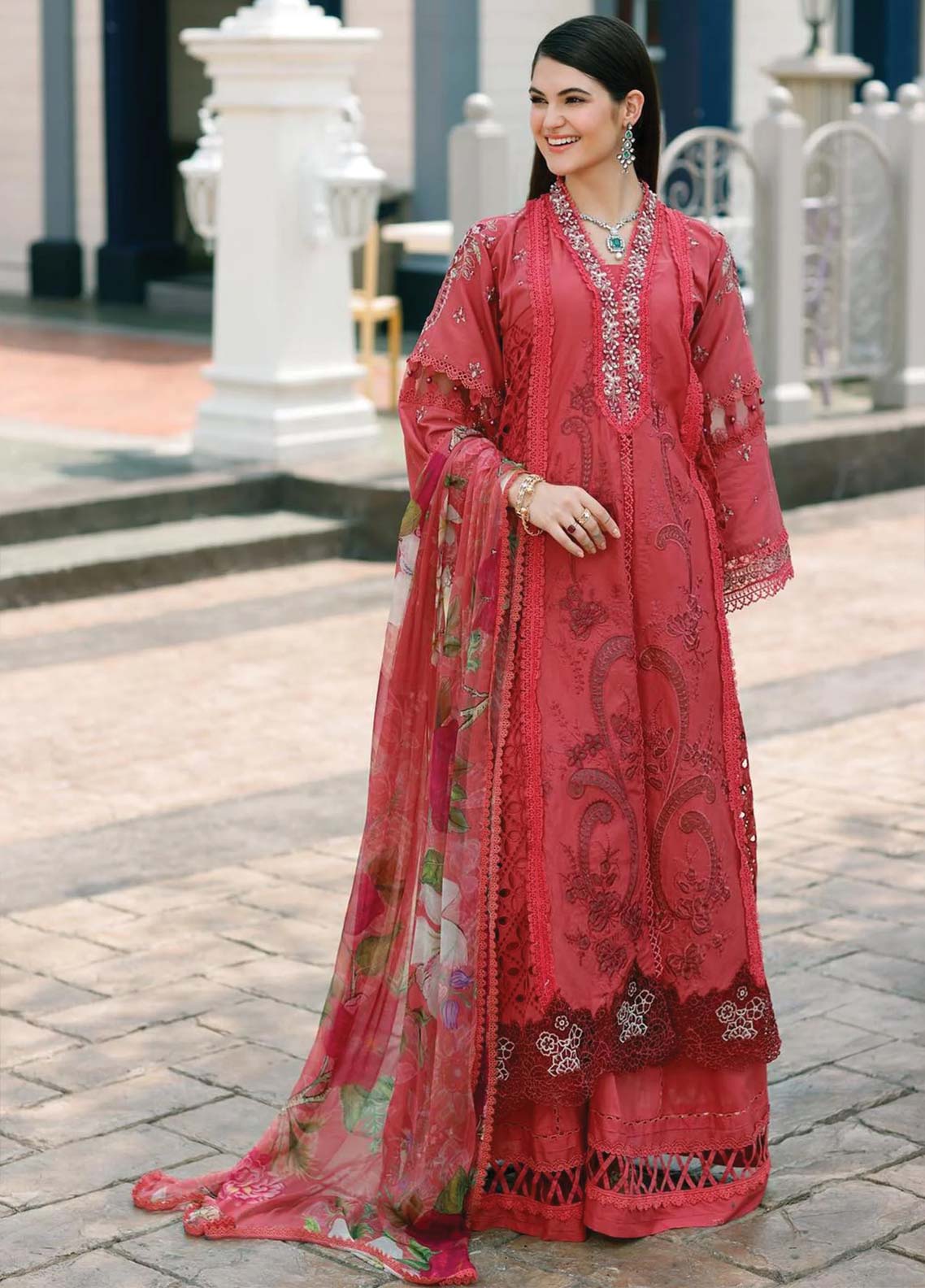 D#08 Noor By Saadia Asad Eid Handwork Schiffli Laserkari Collection 623 D#08 Noor By Saadia Asad Eid Handwork Schiffli Laserkari Collection 623