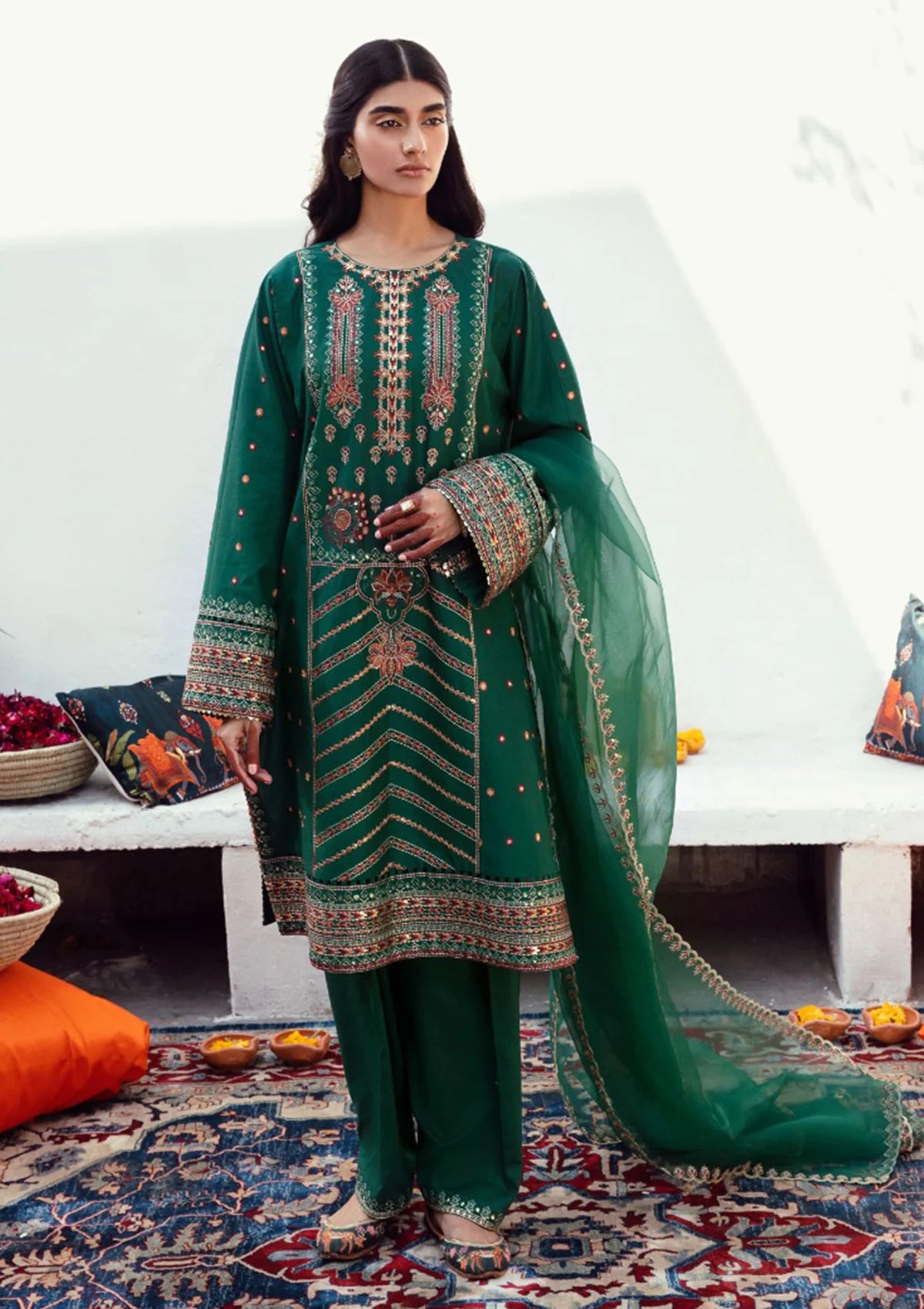 Raqs By Ayzel Afrozeh Embroidered Lawn Unstitched 3 Piece Suit - 03 Raqs By Ayzel Afrozeh Embroidered Lawn Unstitched 3 Piece Suit - 03