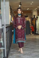 Raad Luxury Embroidered Raw Silk 3 Piece Stitched Suit RD24LEF RA19-2729