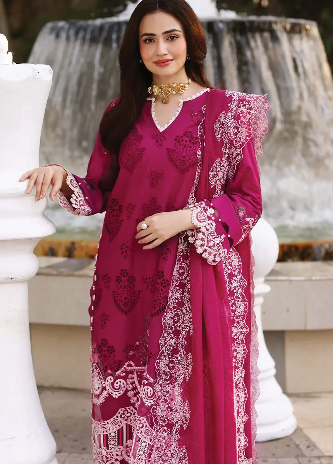 D#4A Elaf Festive Chikankari Collection 623 D#4A Elaf Festive Chikankari Collection 623