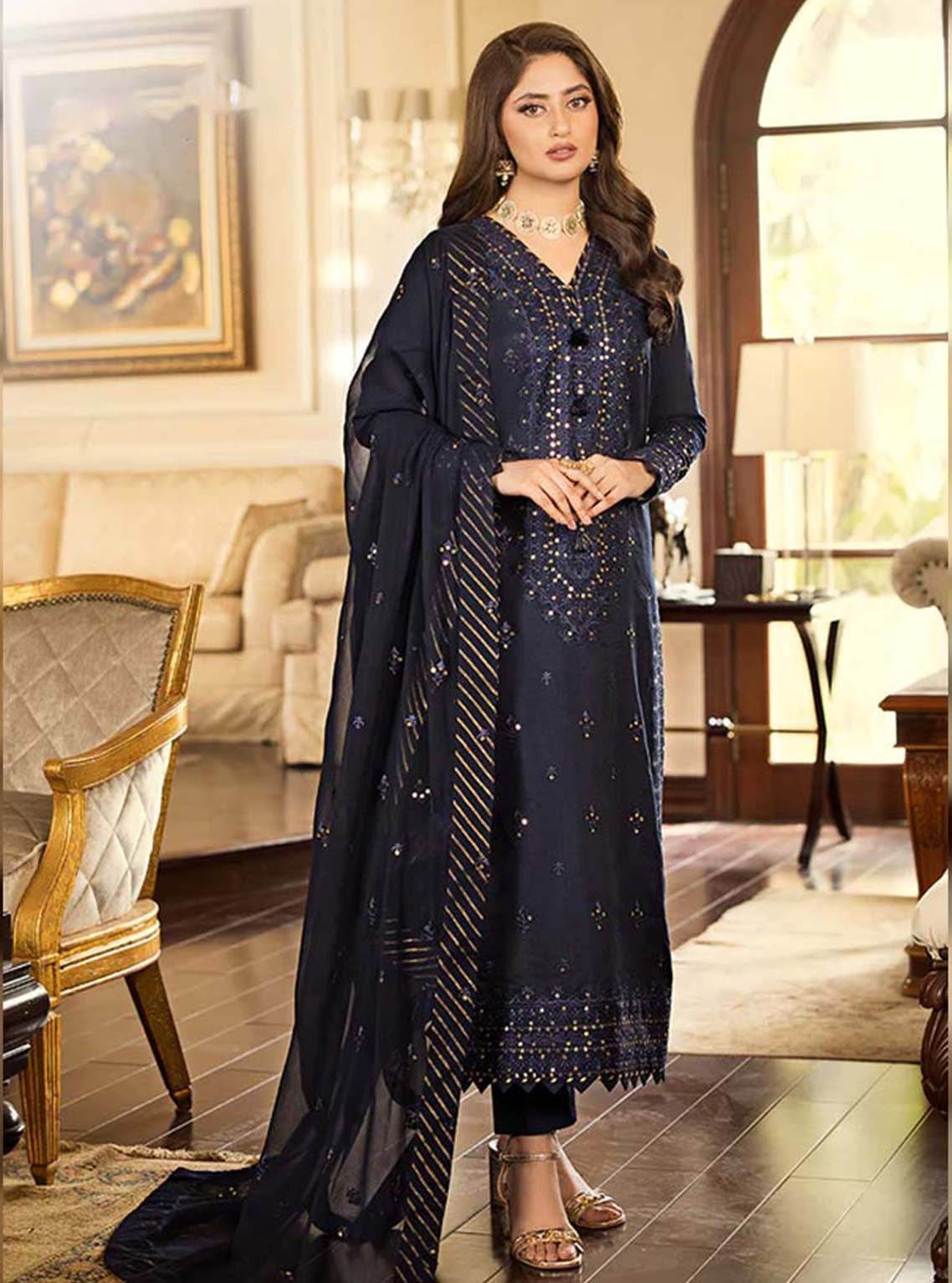 D#16 Asim Jofa Jhil Mil Luxury Festive Emb Collection 823 D#16 Asim Jofa Jhil Mil Luxury Festive Emb Collection 823