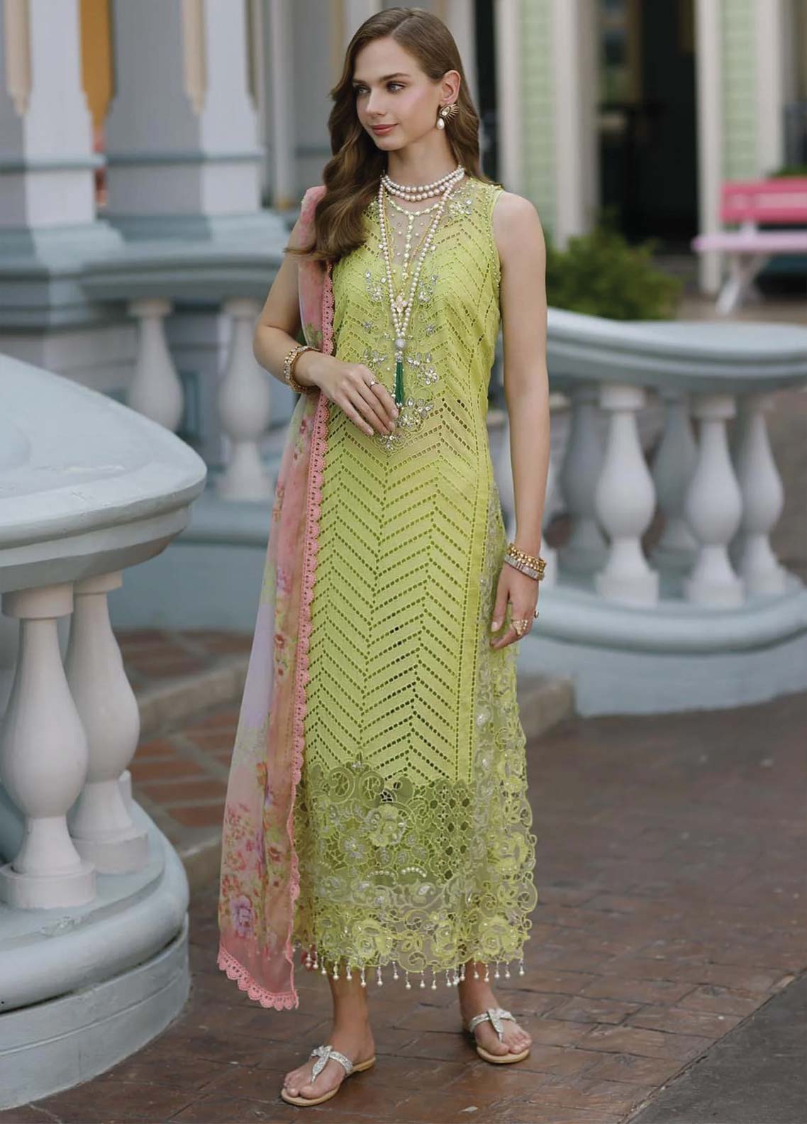 D#09 Noor By Saadia Asad Eid Handwork Schiffli Laserkari Collection 623 D#09 Noor By Saadia Asad Eid Handwork Schiffli Laserkari Collection 623