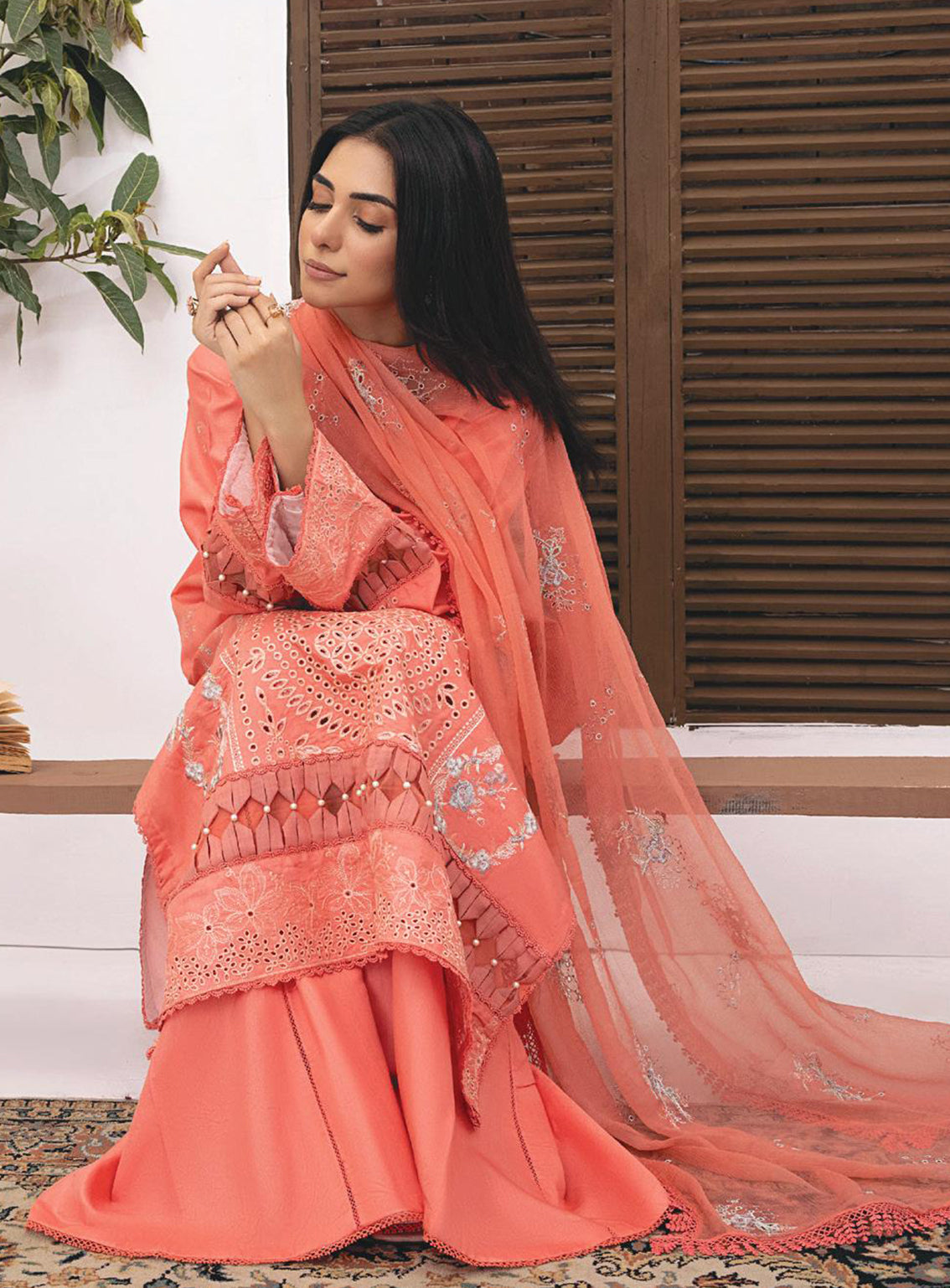 Kastoori By Awwal Embroidered Viscose Unstitched 3 Piece Suit - 06 Kastoori By Awwal Embroidered Viscose Unstitched 3 Piece Suit - 06