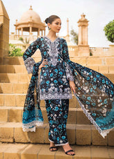 D#4B Zainab Chottani Luxury Emb Lawn Collection 623