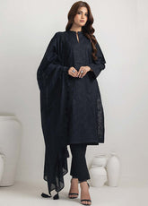 D#010 LSM Lakhany Monochrome Black & White Lawn Collection 623