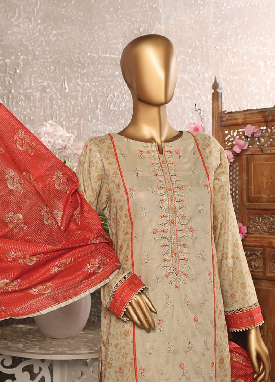 D#90 HZ Asasa Emb Lawn Collection 623 D#90 HZ Asasa Emb Lawn Collection 623