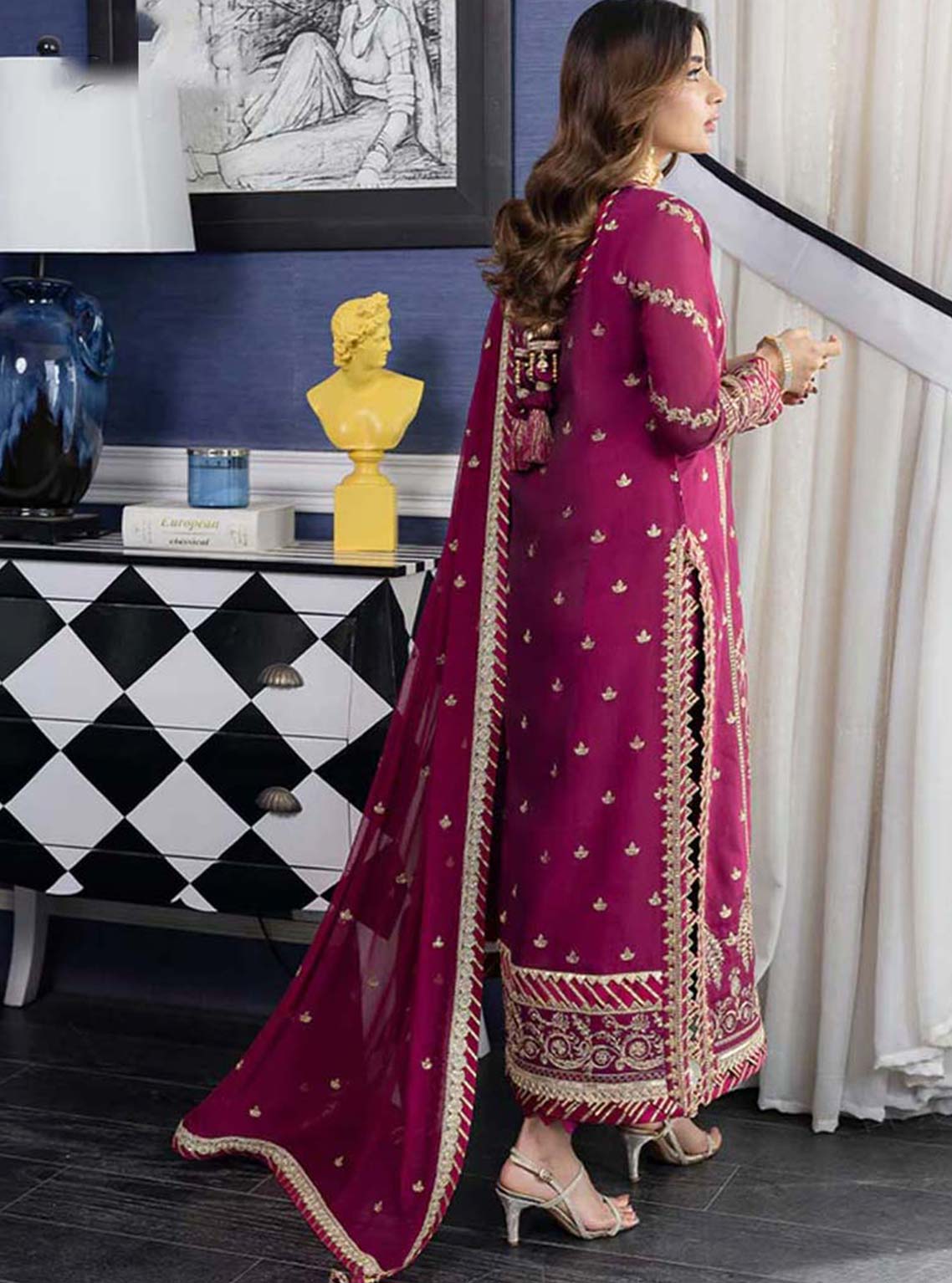 D#02 Asim Jofa Jhil Mil Luxury Festive Emb Collection 823 D#02 Asim Jofa Jhil Mil Luxury Festive Emb Collection 823