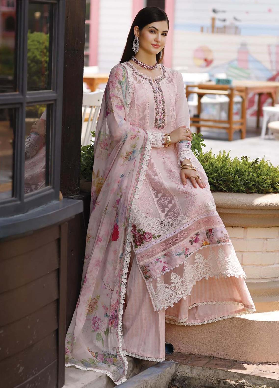 D#10 Noor By Saadia Asad Eid Handwork Schiffli Laserkari Collection 623 D#10 Noor By Saadia Asad Eid Handwork Schiffli Laserkari Collection 623