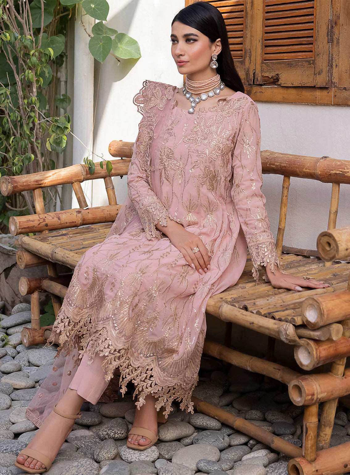 Iznik Embroidered Chiffon Unstitched 3 Piece Suit - 22 Iznik Embroidered Chiffon Unstitched 3 Piece Suit - 22