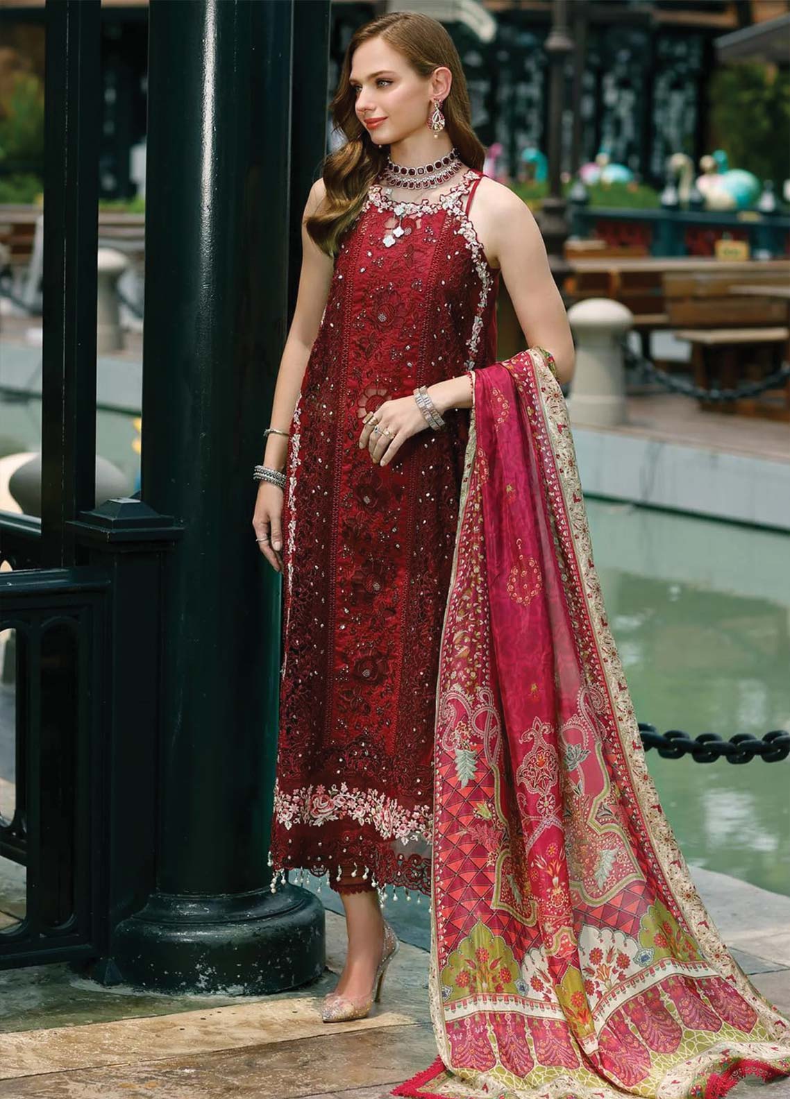 D#12 Noor By Saadia Asad Eid Handwork Schiffli Laserkari Collection 623 D#12 Noor By Saadia Asad Eid Handwork Schiffli Laserkari Collection 623