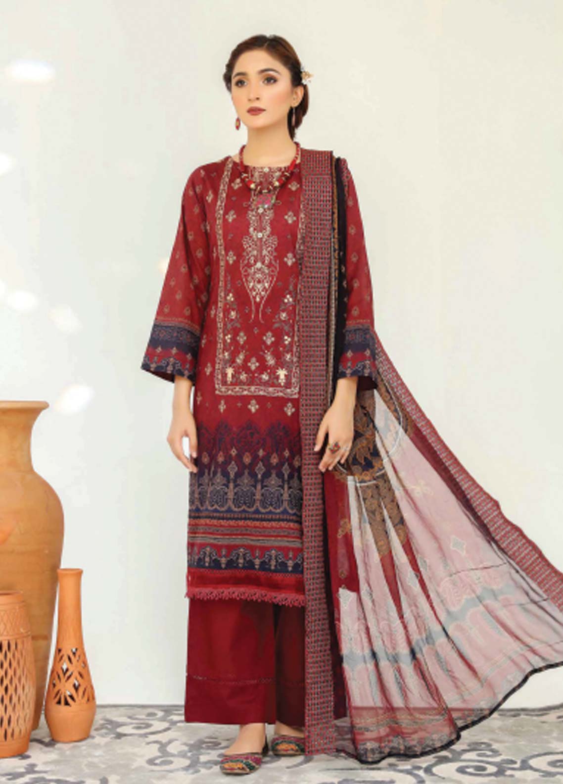 D#04 Abisha Digital Emb Lawn Collection 623 V-50 D#04 Abisha Digital Emb Lawn Collection 623 V-50