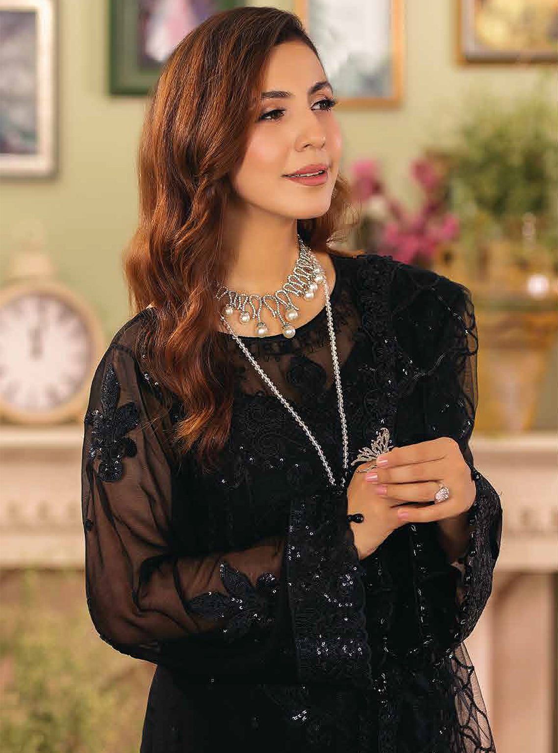D#45 Imrozia Majestic Bagh Emb Chiffon Collection 823 D#45 Imrozia Majestic Bagh Emb Chiffon Collection 823