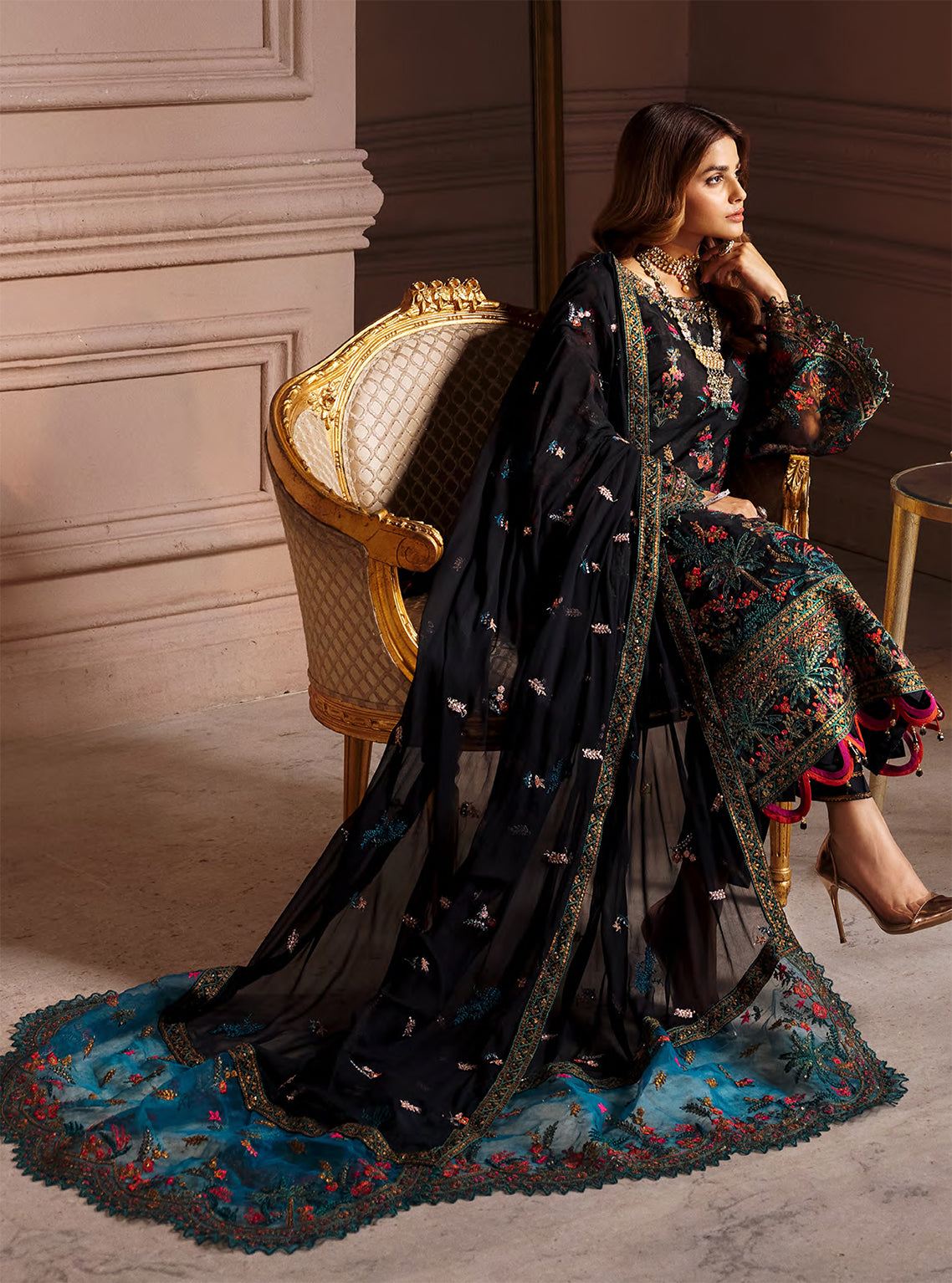 Elaine By Emaan Adeel Embroidered Organza Unstitched 3 Piece Suit - 06 Elaine By Emaan Adeel Embroidered Organza Unstitched 3 Piece Suit - 06