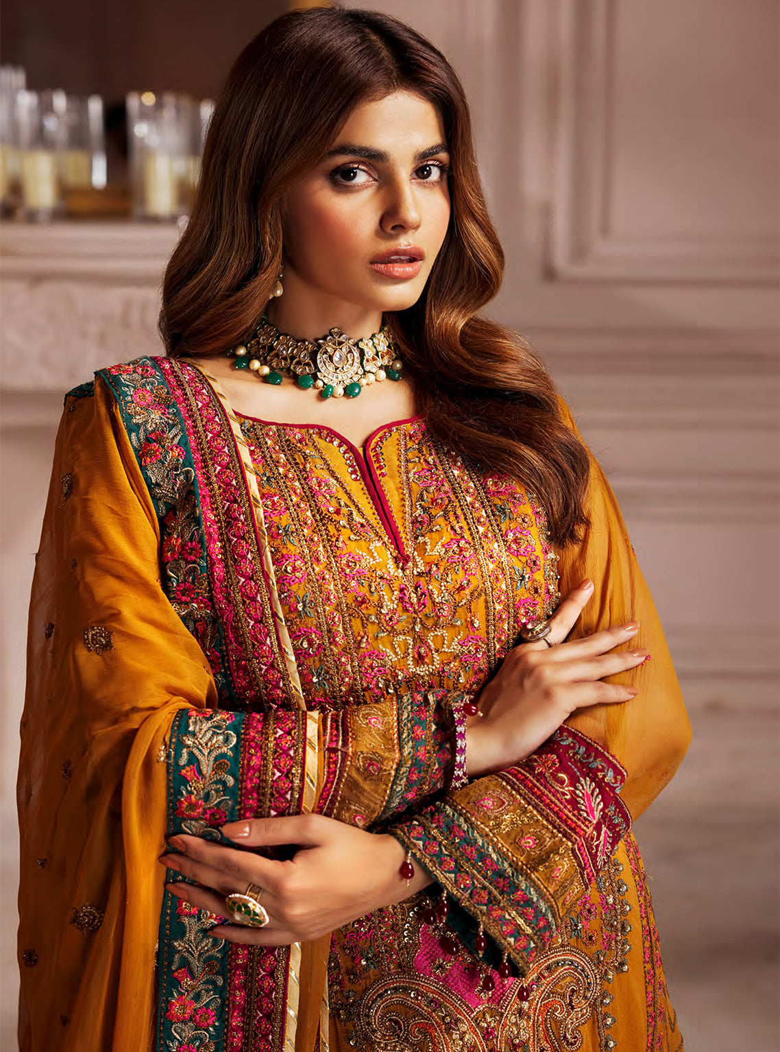 Elaine By Emaan Adeel Embroidered Chiffon Unstitched 3 Piece Suit - 07 Elaine By Emaan Adeel Embroidered Chiffon Unstitched 3 Piece Suit - 07