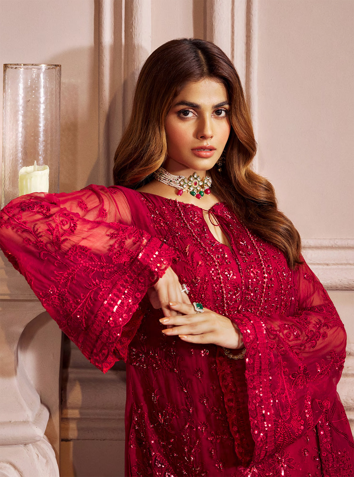 Elaine By Emaan Adeel Embroidered Organza Unstitched 3 Piece Suit - 08 Elaine By Emaan Adeel Embroidered Organza Unstitched 3 Piece Suit - 08