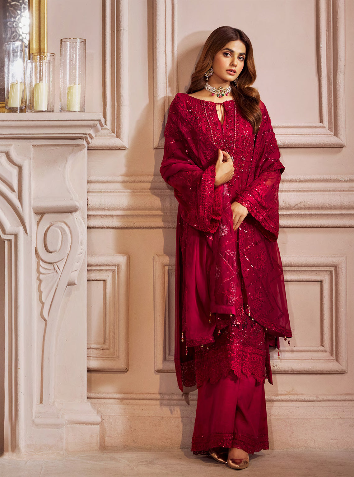 Elaine By Emaan Adeel Embroidered Organza Unstitched 3 Piece Suit - 08 Elaine By Emaan Adeel Embroidered Organza Unstitched 3 Piece Suit - 08