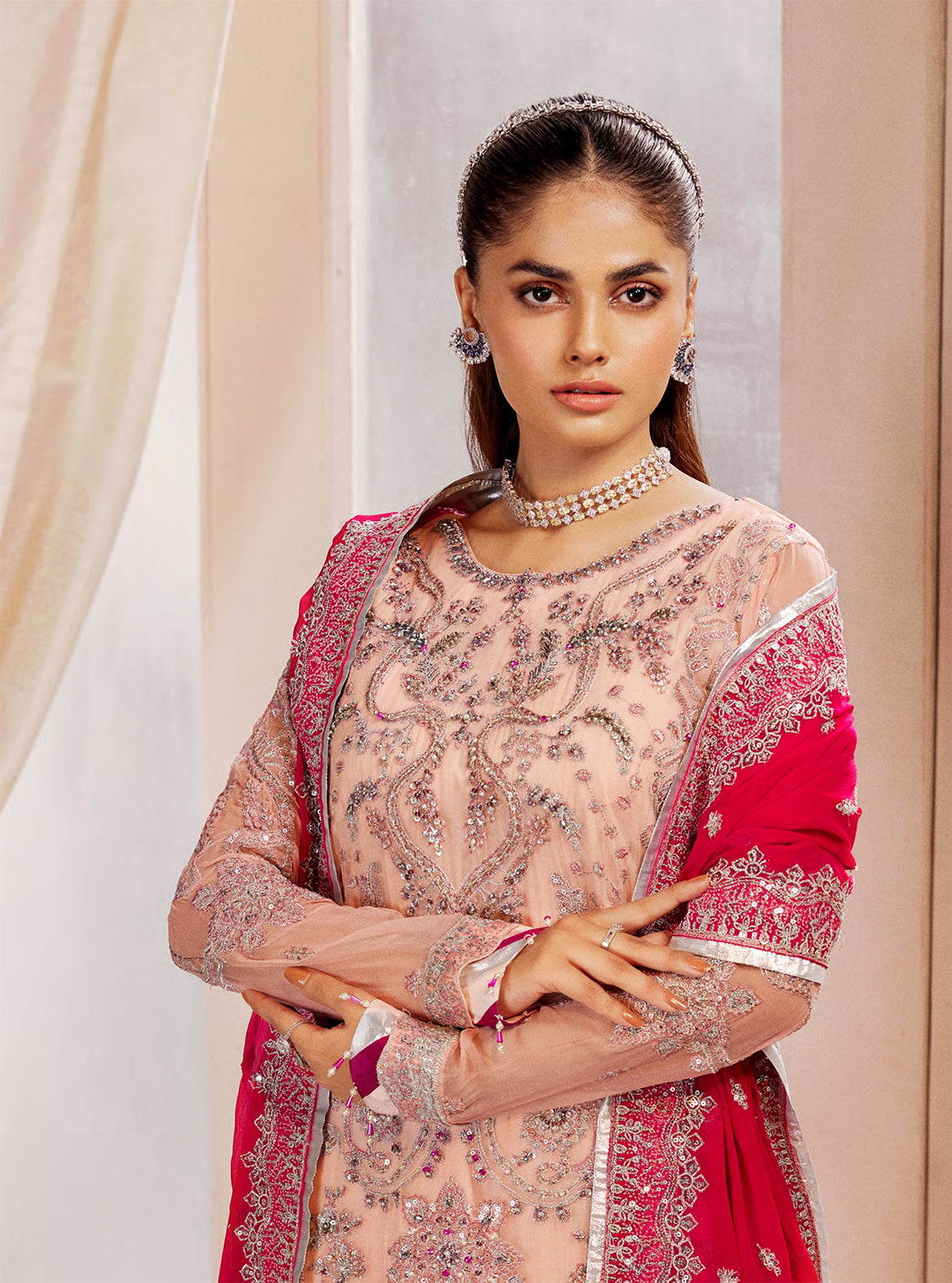 Elaine By Emaan Adeel Embroidered Organza Unstitched 3 Piece Suit - 10 Elaine By Emaan Adeel Embroidered Organza Unstitched 3 Piece Suit - 10