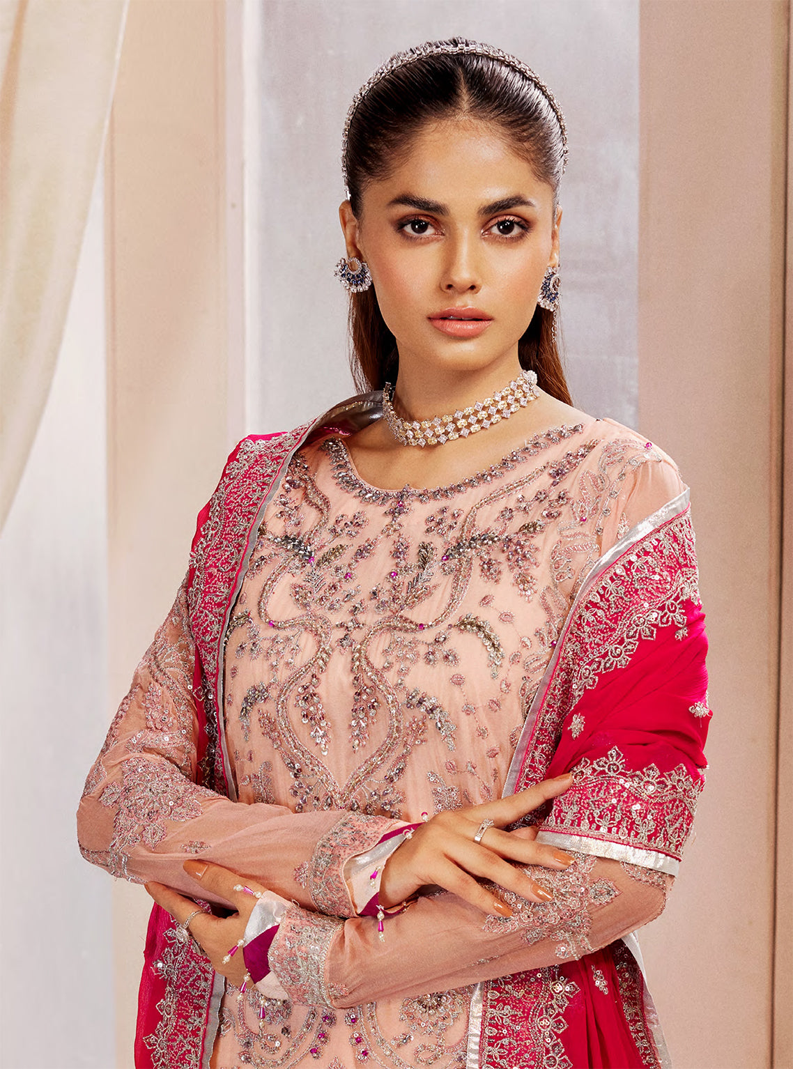 Elaine By Emaan Adeel Embroidered Organza Unstitched 3 Piece Suit - 10 Elaine By Emaan Adeel Embroidered Organza Unstitched 3 Piece Suit - 10
