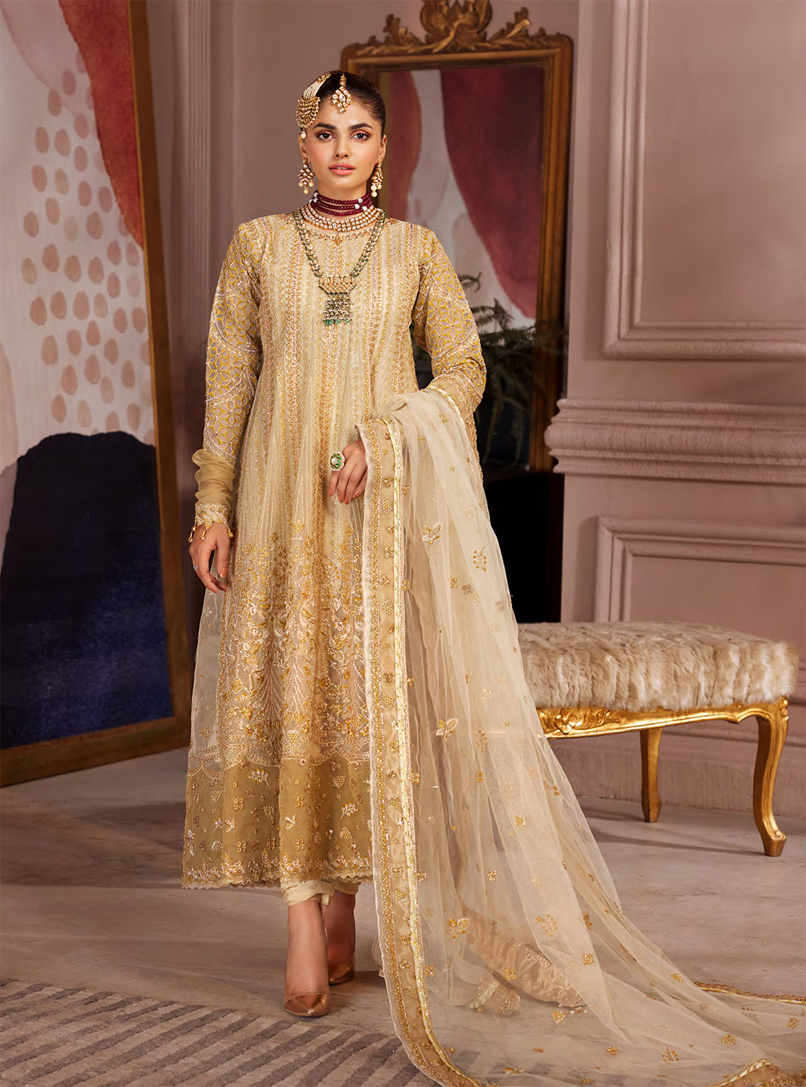 Elaine By Emaan Adeel Embroidered Organza Unstitched 3 Piece Suit - 01 Elaine By Emaan Adeel Embroidered Organza Unstitched 3 Piece Suit - 01