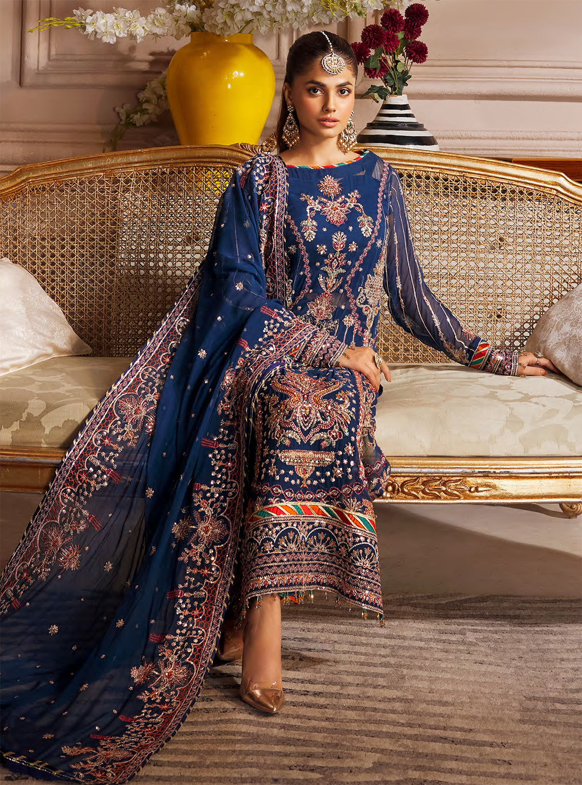 Elaine By Emaan Adeel Embroidered Chiffon Unstitched 3 Piece Suit - 02 Elaine By Emaan Adeel Embroidered Chiffon Unstitched 3 Piece Suit - 02