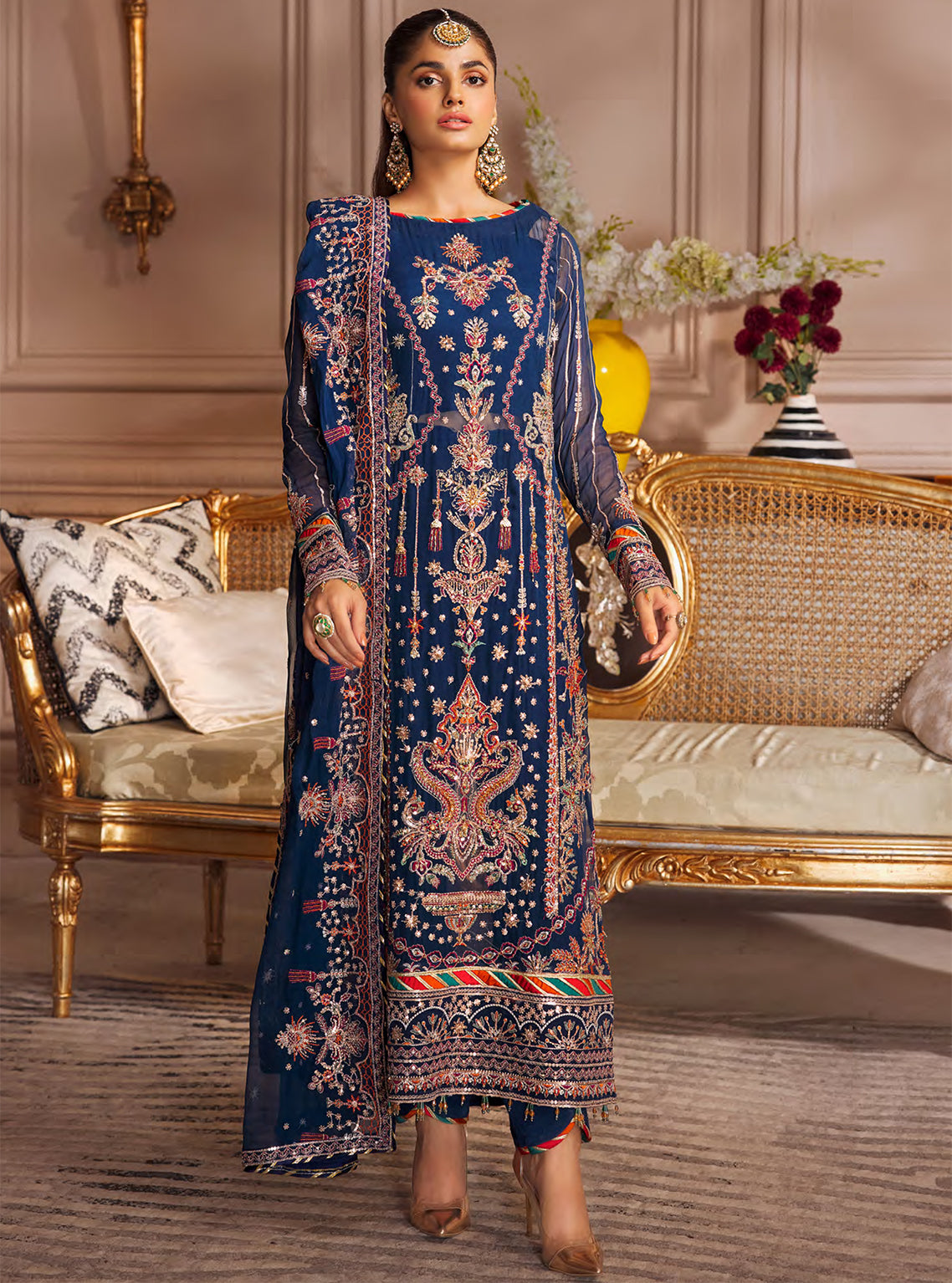 Elaine By Emaan Adeel Embroidered Chiffon Unstitched 3 Piece Suit - 02 Elaine By Emaan Adeel Embroidered Chiffon Unstitched 3 Piece Suit - 02