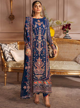 Elaine By Emaan Adeel Embroidered Chiffon Unstitched 3 Piece Suit - 02