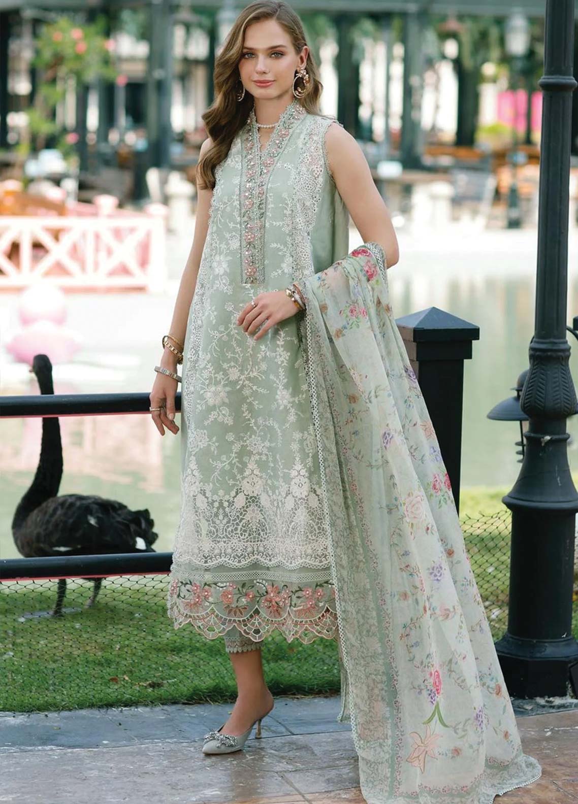 D#05 Noor By Saadia Asad Eid Handwork Schiffli Laserkari Collection 623 D#05 Noor By Saadia Asad Eid Handwork Schiffli Laserkari Collection 623